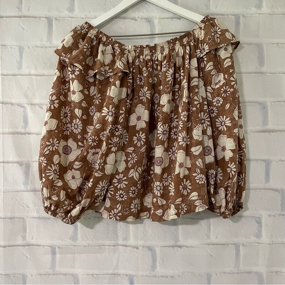 Free People | Miss Daisy Floral Balloon Sleeve Blouse - Picture 10 of 10